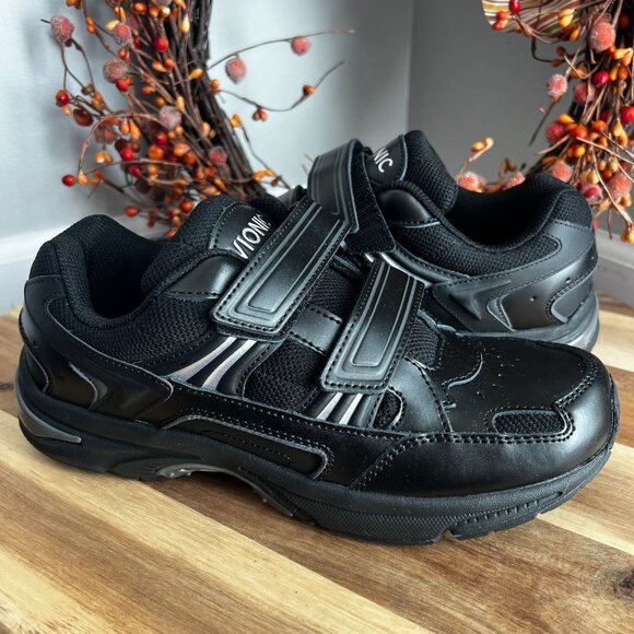 Vionic Womens Orthaheel Tabi Breathable Performance Athletic Shoes Sz 8 Black - Picture 1 of 11